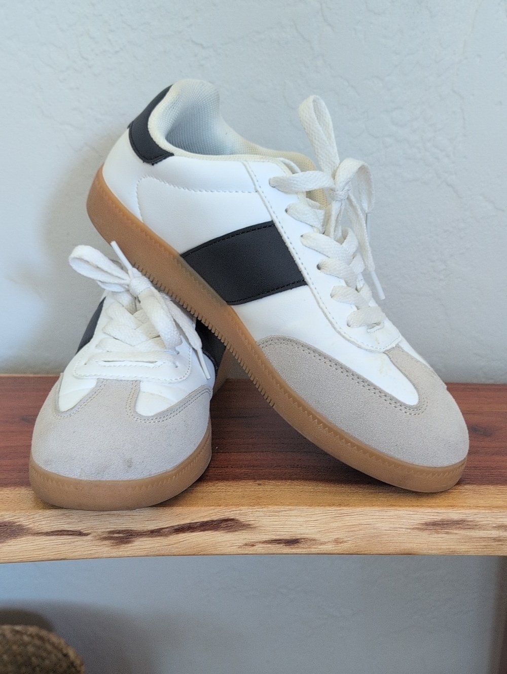 Nautica Dores White And Navy Low-Top Sneakers 8